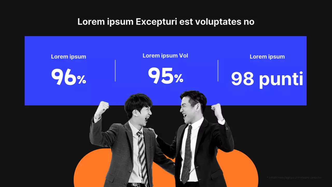 Moderna proposta di servizio di headhunting in nero e blu