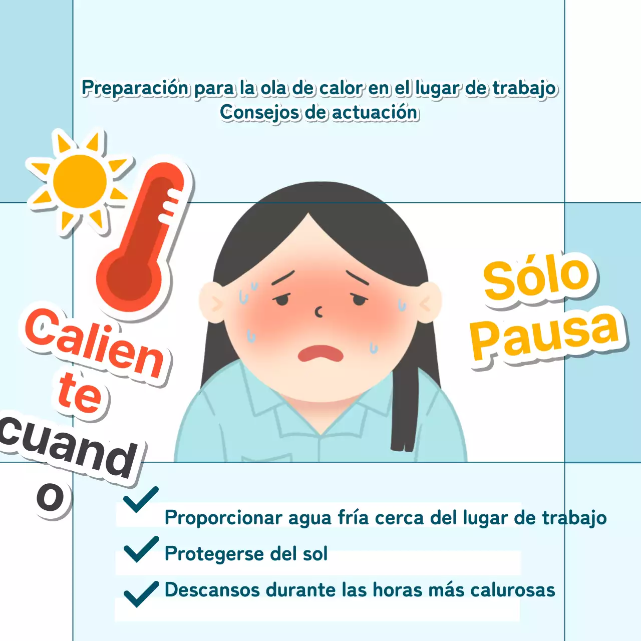 Promoción de la ola de calor celeste