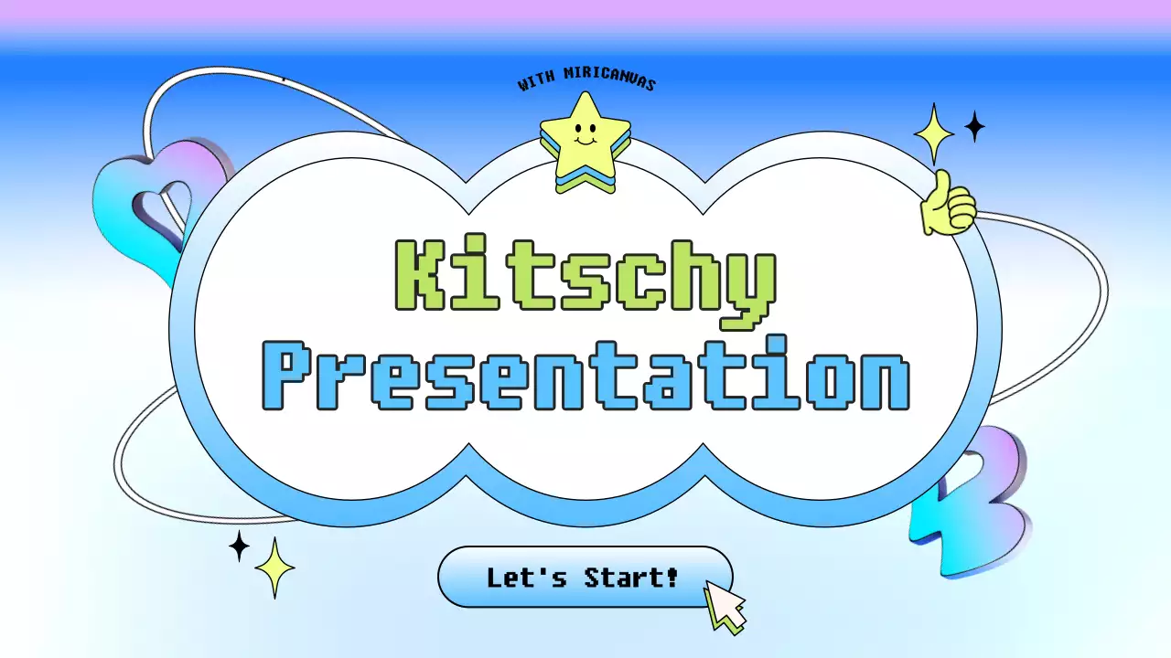 블루 레트로 가이드 프리젠테이션