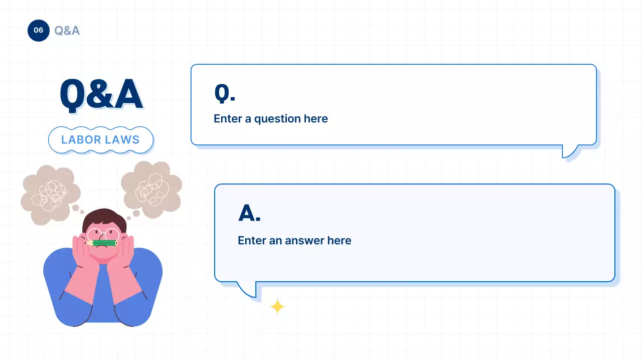 Thông tin luật lao động thanh niên phong cách màu xanh và đơn giản