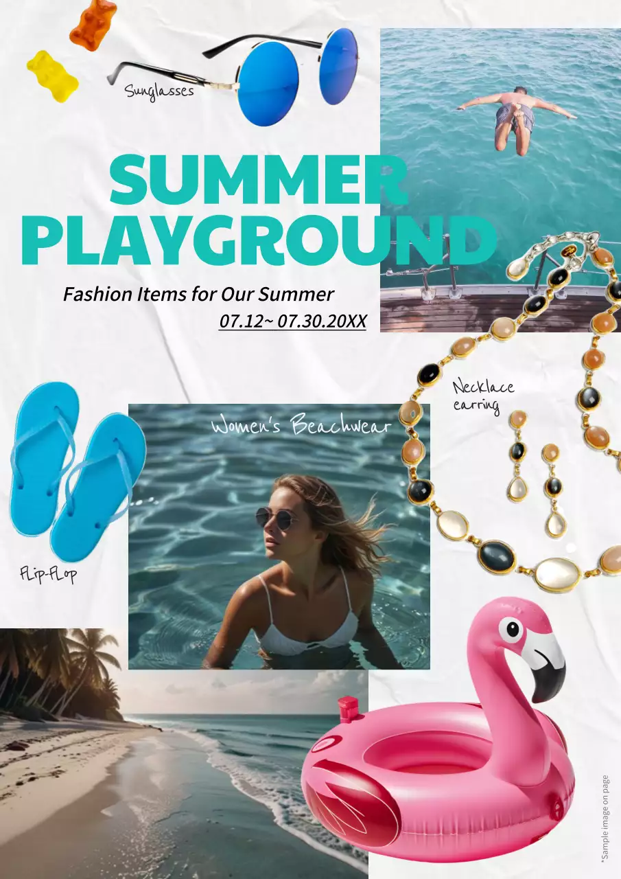 Promote Mint's kitschy summer swimwear