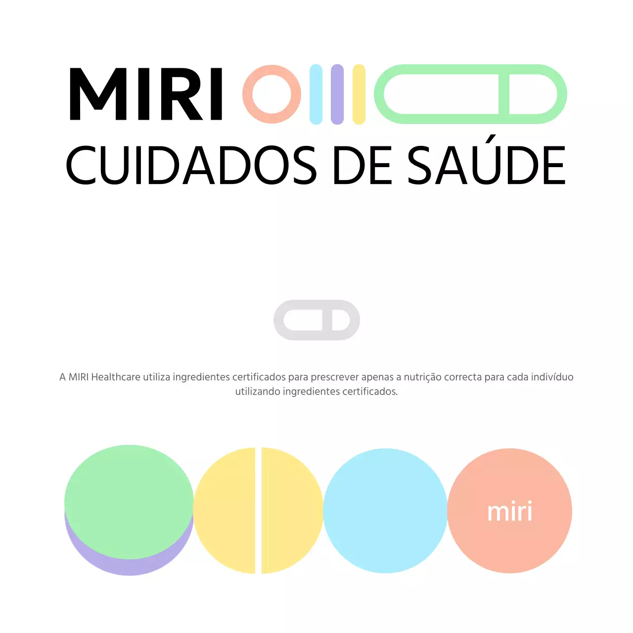 Logótipo de marca nutracêutica com um toque saudável