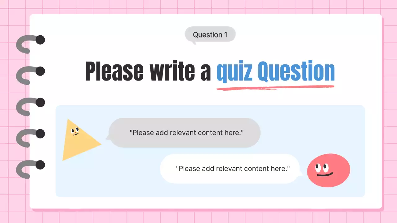 Blue Simple Quiz Promotion Presentation