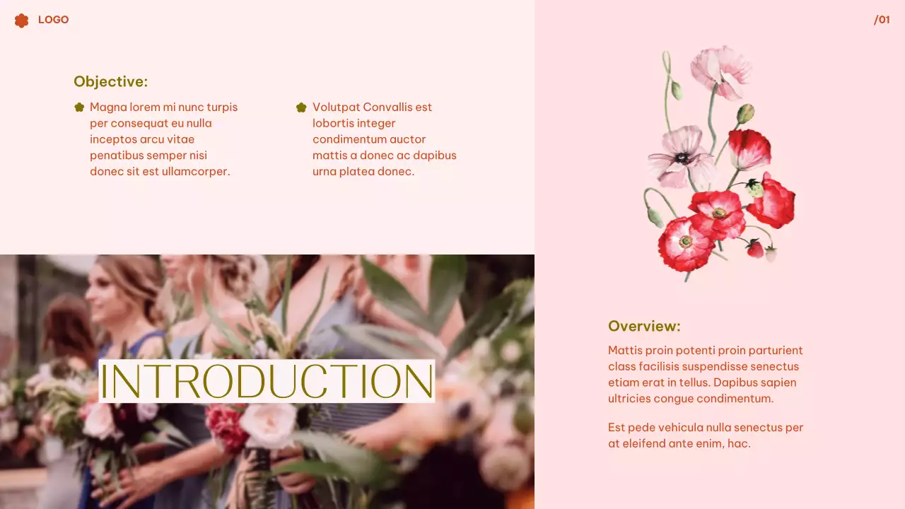 Pink Elegant Wedding Guide Presentation