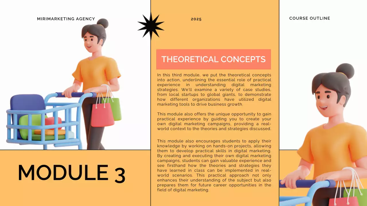 Blue Modern Marketing Course Guide Presentation