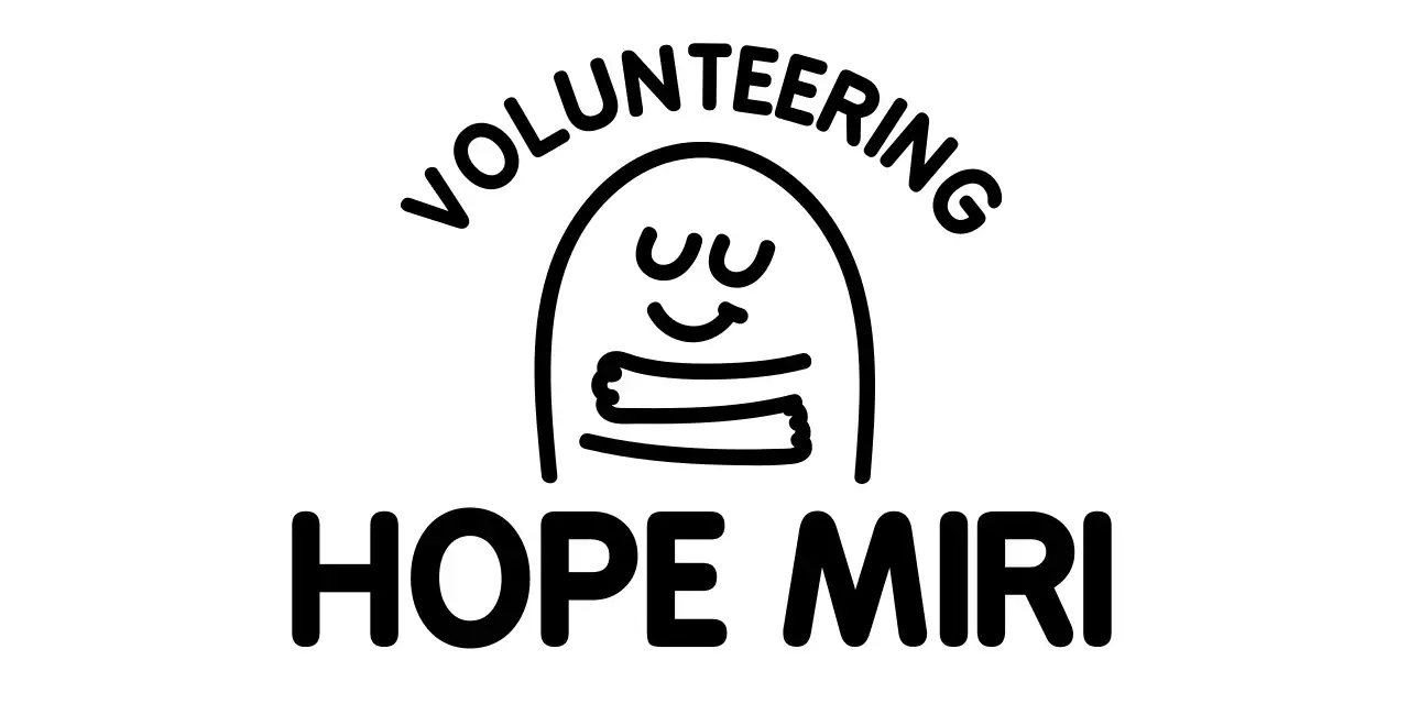 Hugging illustration campaign with rounded text