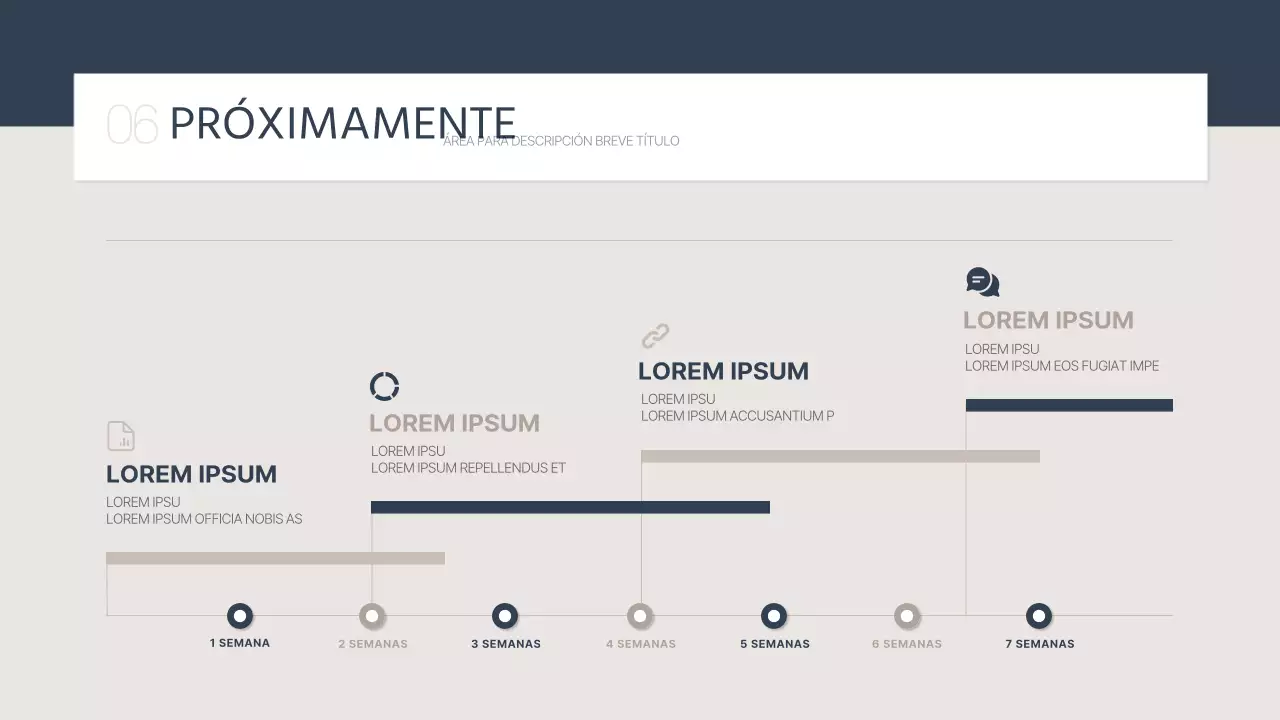 Informe sencillo de formación del profesorado en azul marino y beige