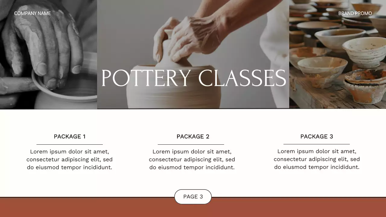 Brown Traditional Pottery Promotion Presentation