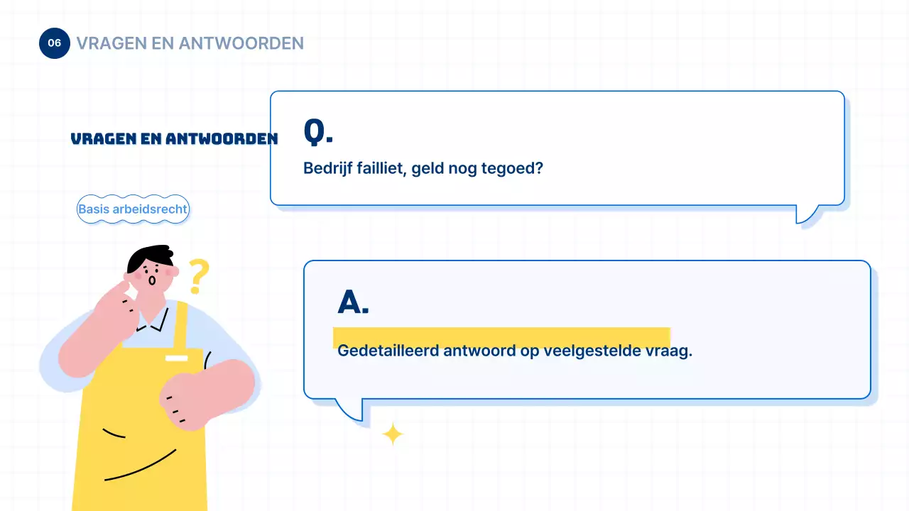 Informatie over arbeidsrecht voor jongeren in blauwe en eenvoudige stijl