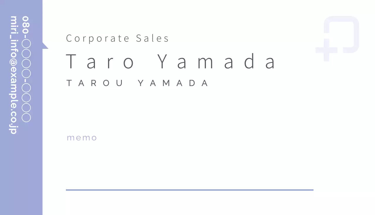 Kartu Nama Minimal Putih