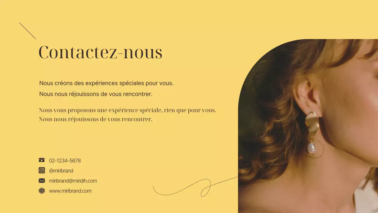 Une marque de luxe pour les petites entreprises, en jaune et marron