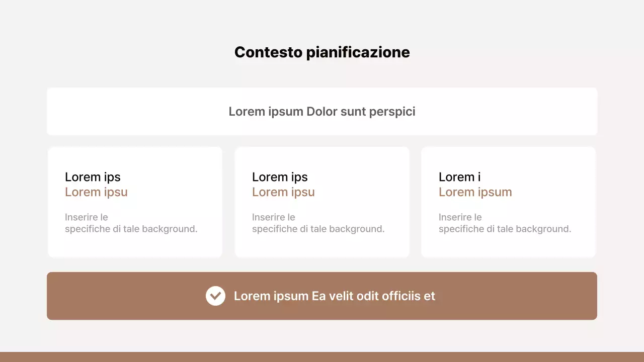 Proposta di merchandising semplice in marrone e beige