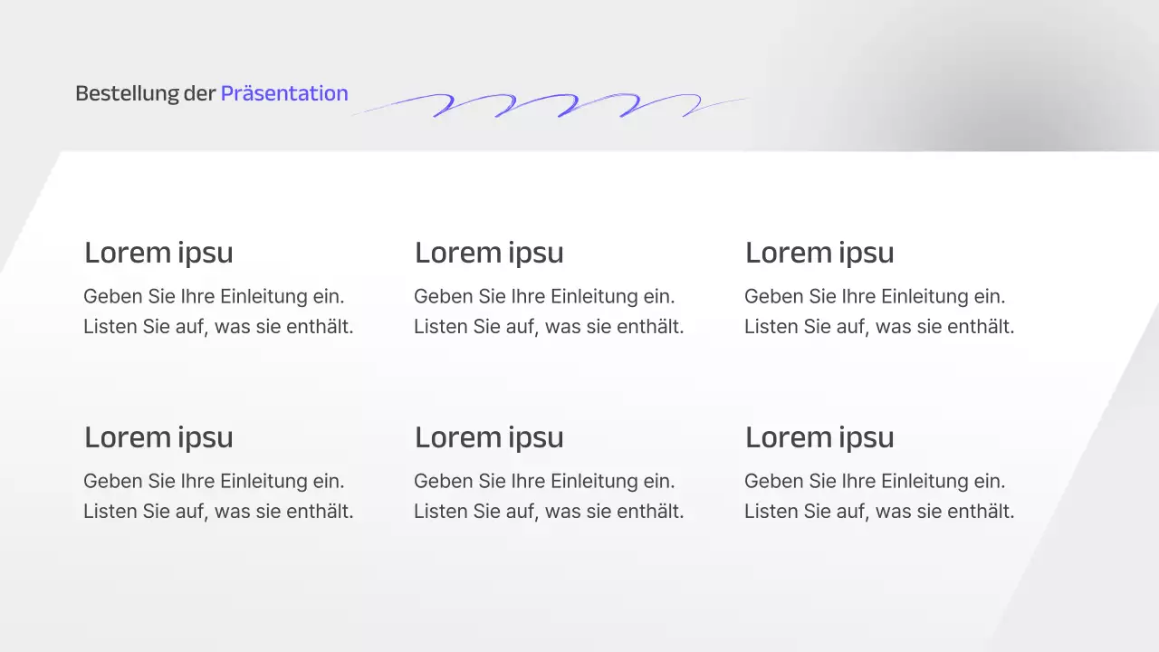 Ein grauer und einfacher Bericht zur strategischen Unternehmensplanung