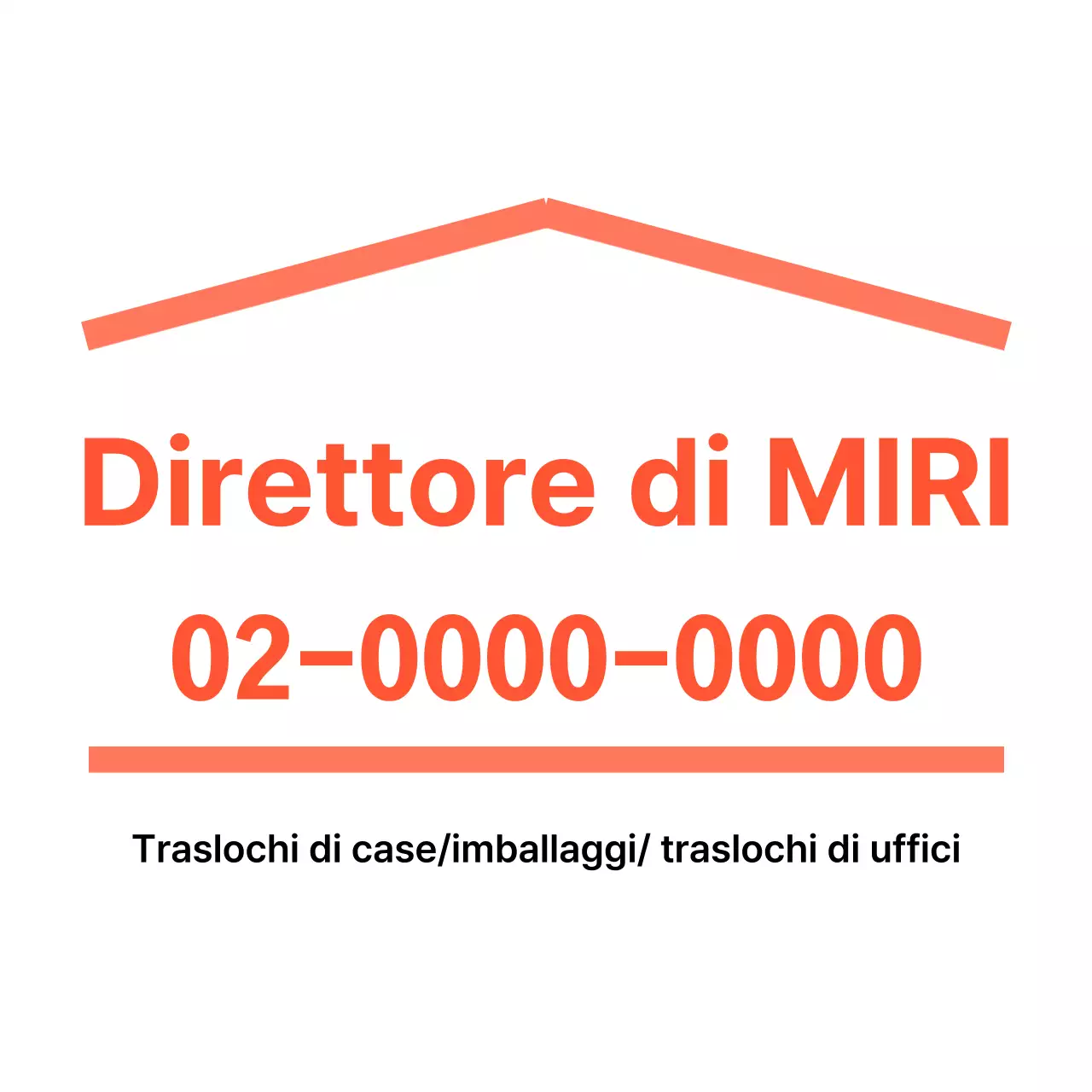 Design con linee rette a forma di casa