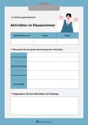 Einfache blaue und graue Klassenzimmer-Aktivitäten Lehrmittel