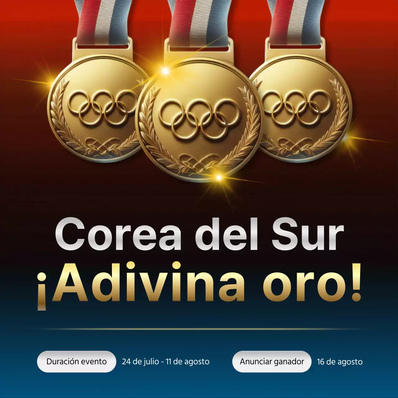 Acentos de plata y oro Anuncios de medallas de oro en concursos