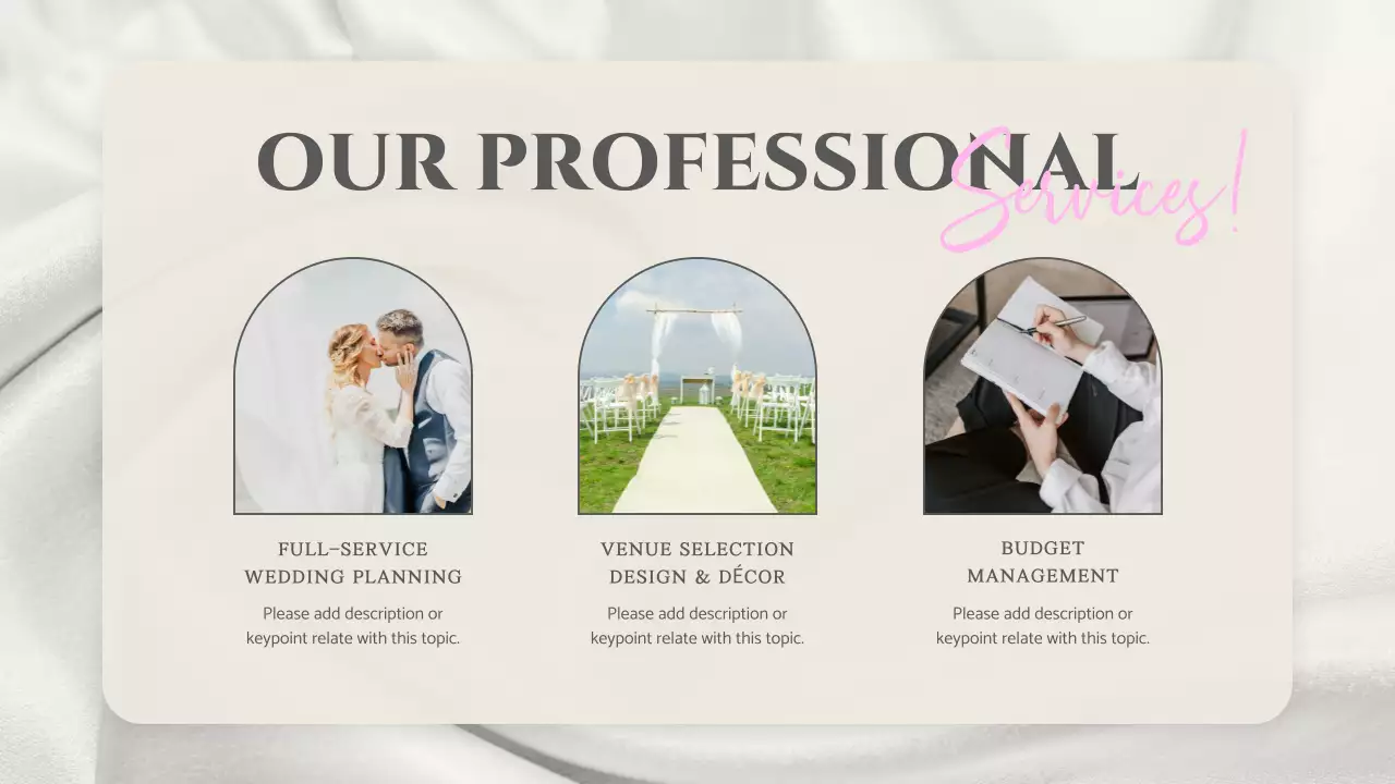 Pink Elegant Wedding Presentation