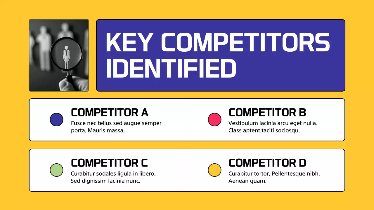 Yellow Professional Market Analysis Report Presentation