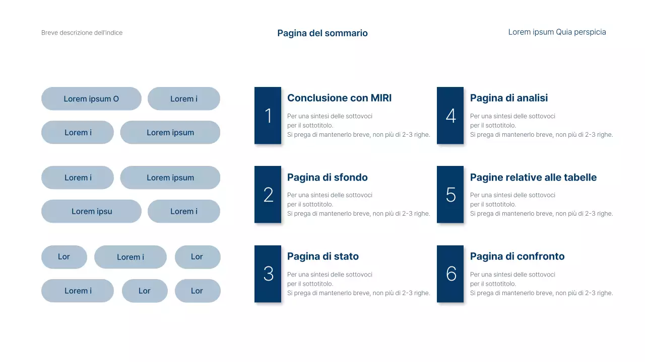 Semplice rapporto sulle entrate e sulle prestazioni aziendali in blu e bianco