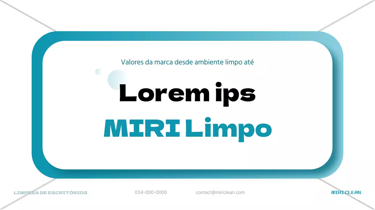 Prospeto vertical de um serviço de limpeza de escritórios moderno e azul claro