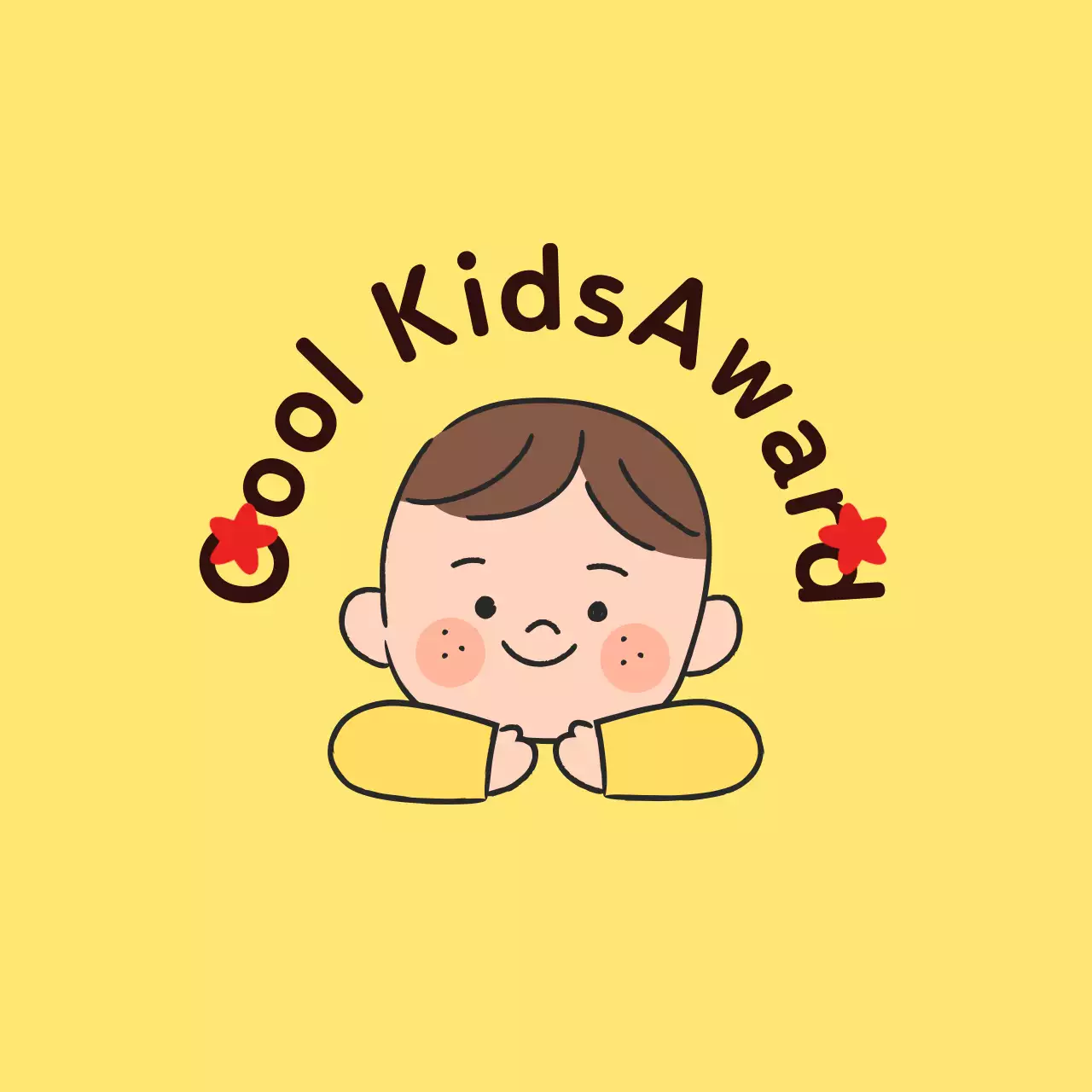 Niedliche Komplimentpreise mit Kinderillustrationen