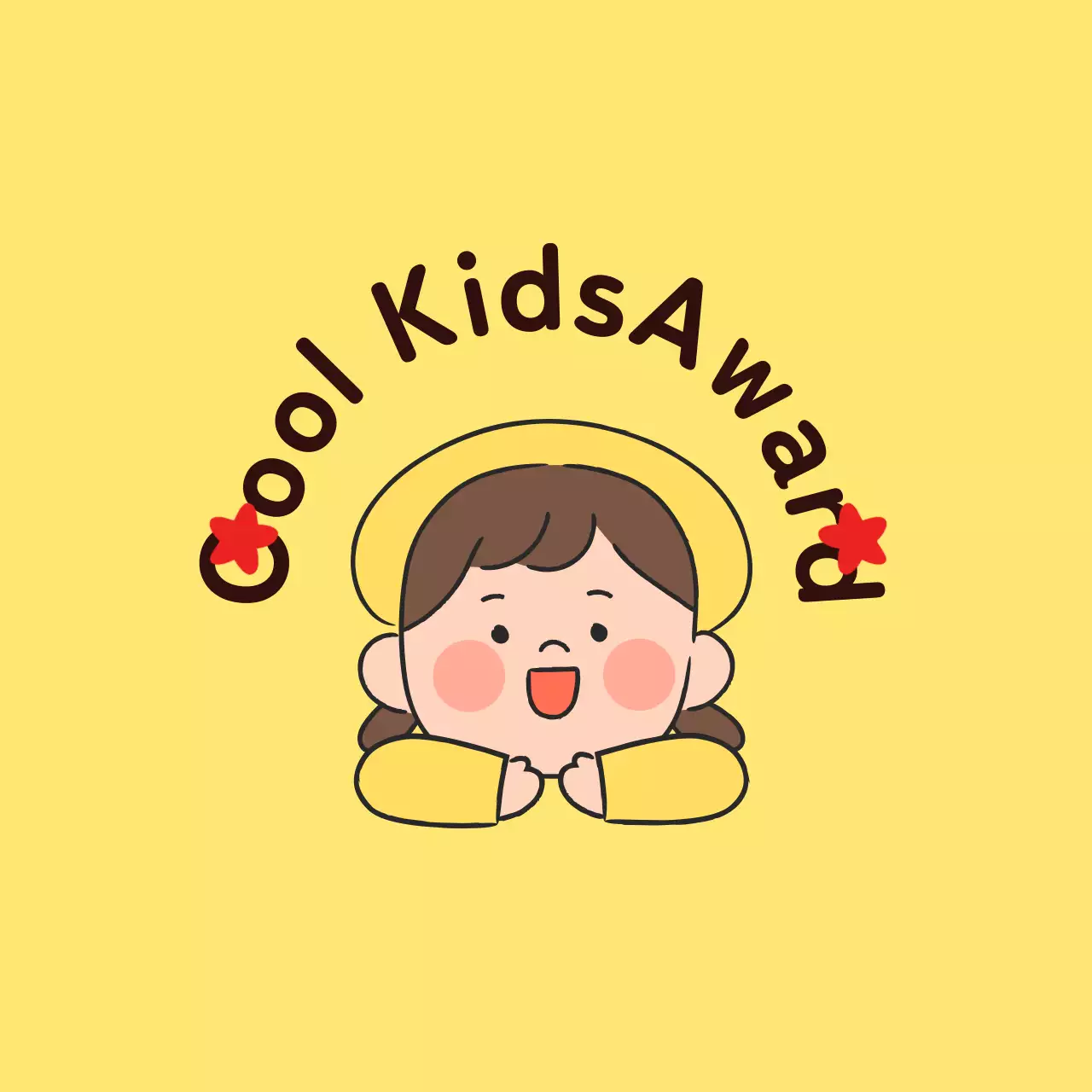 Niedliche Komplimentpreise mit Kinderillustrationen