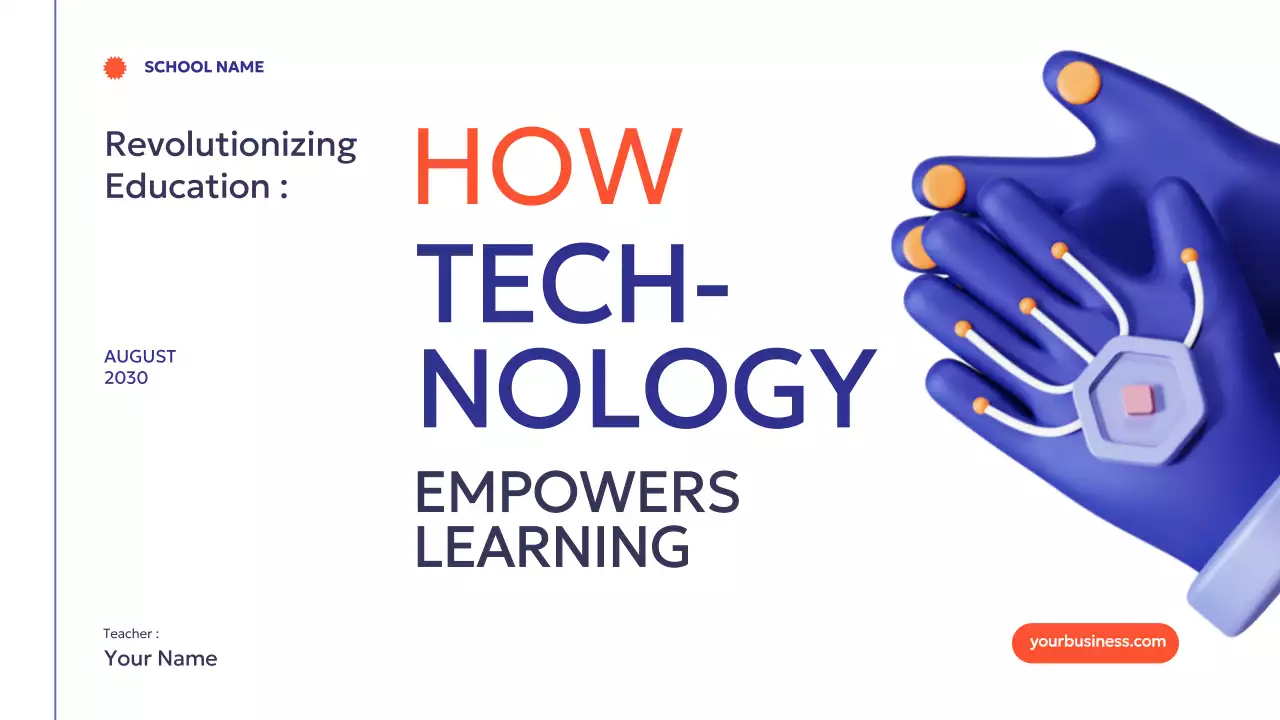 Blue Modern Education Guide Presentation