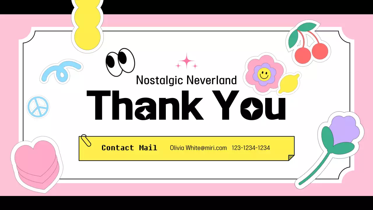 핑크색과 검정의 키치한 정보제공 교육자료