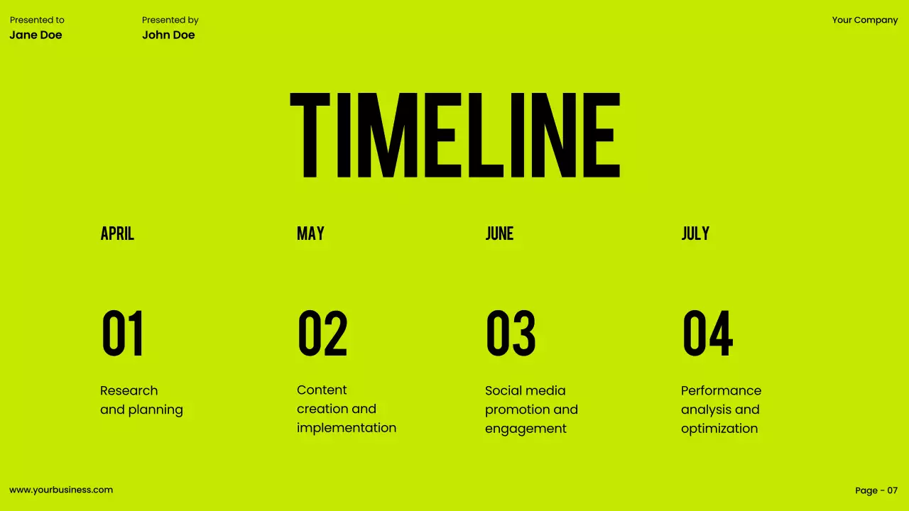 Neon Modern Project Proposal Document Presentation