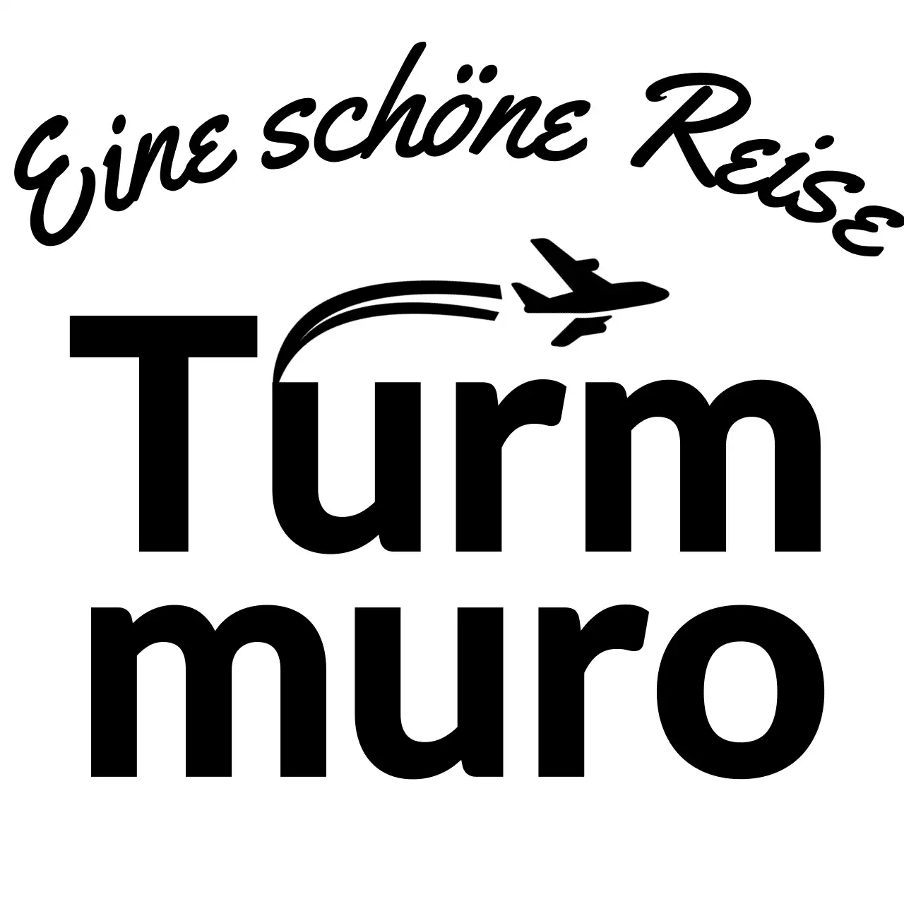 Für Reisebüro-Logos mit kursiven Schriftzeichen und Flugzeugsilhouetten