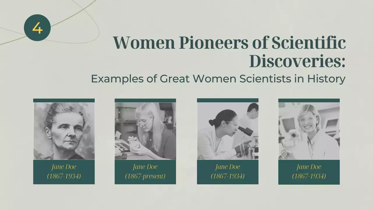 Green Elegant Science Presentation