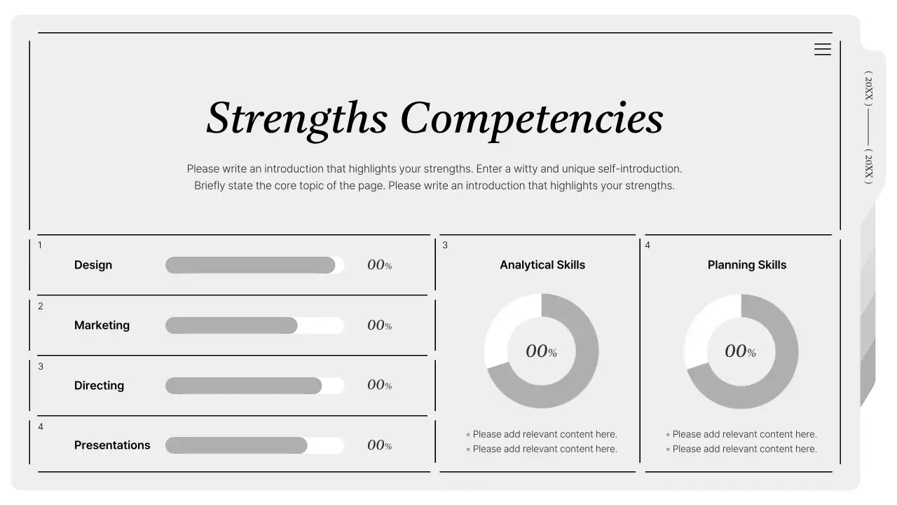 Presentasi Portofolio Desain Minimal Abu-abu