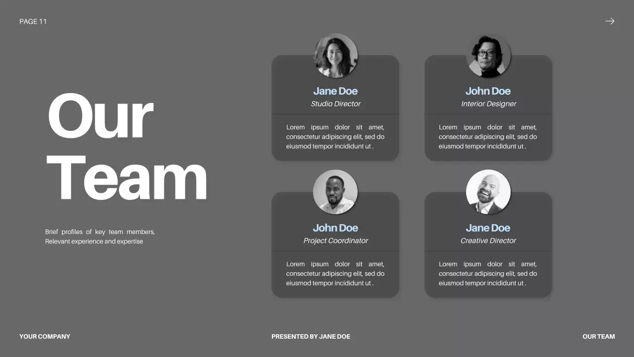 Black Modern Business Pitch Presentation