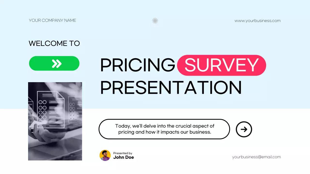 Blue Modern Pricing Presentation