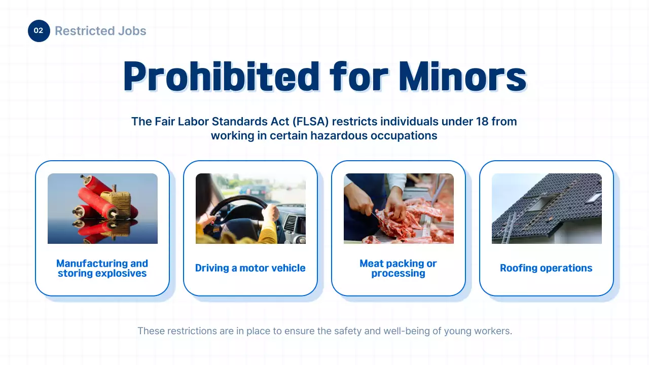 Thông tin luật lao động thanh niên phong cách màu xanh và đơn giản