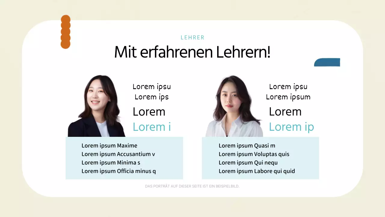 Geometrisch gestalteter Kunstschulprospekt in Elfenbein und Minze