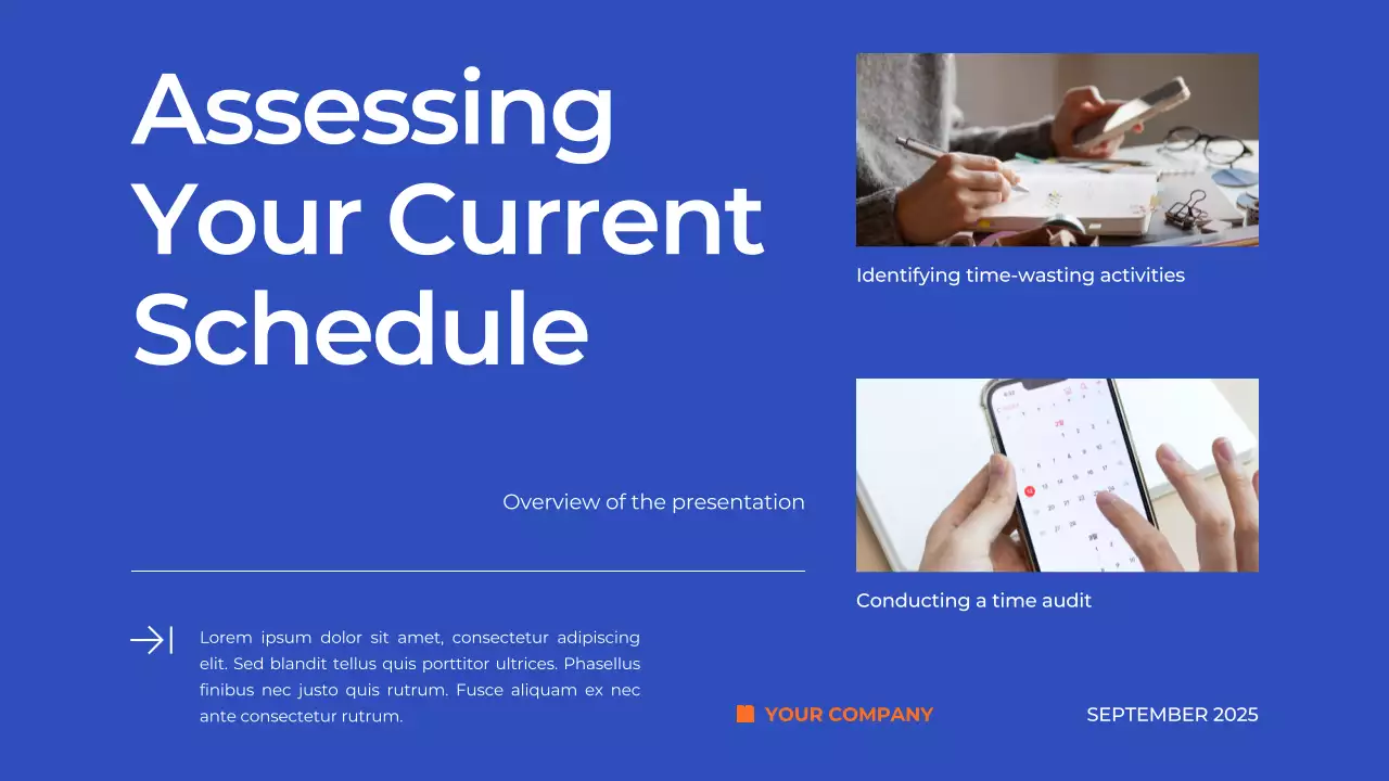 Blue Modern Productivity Guide Presentation