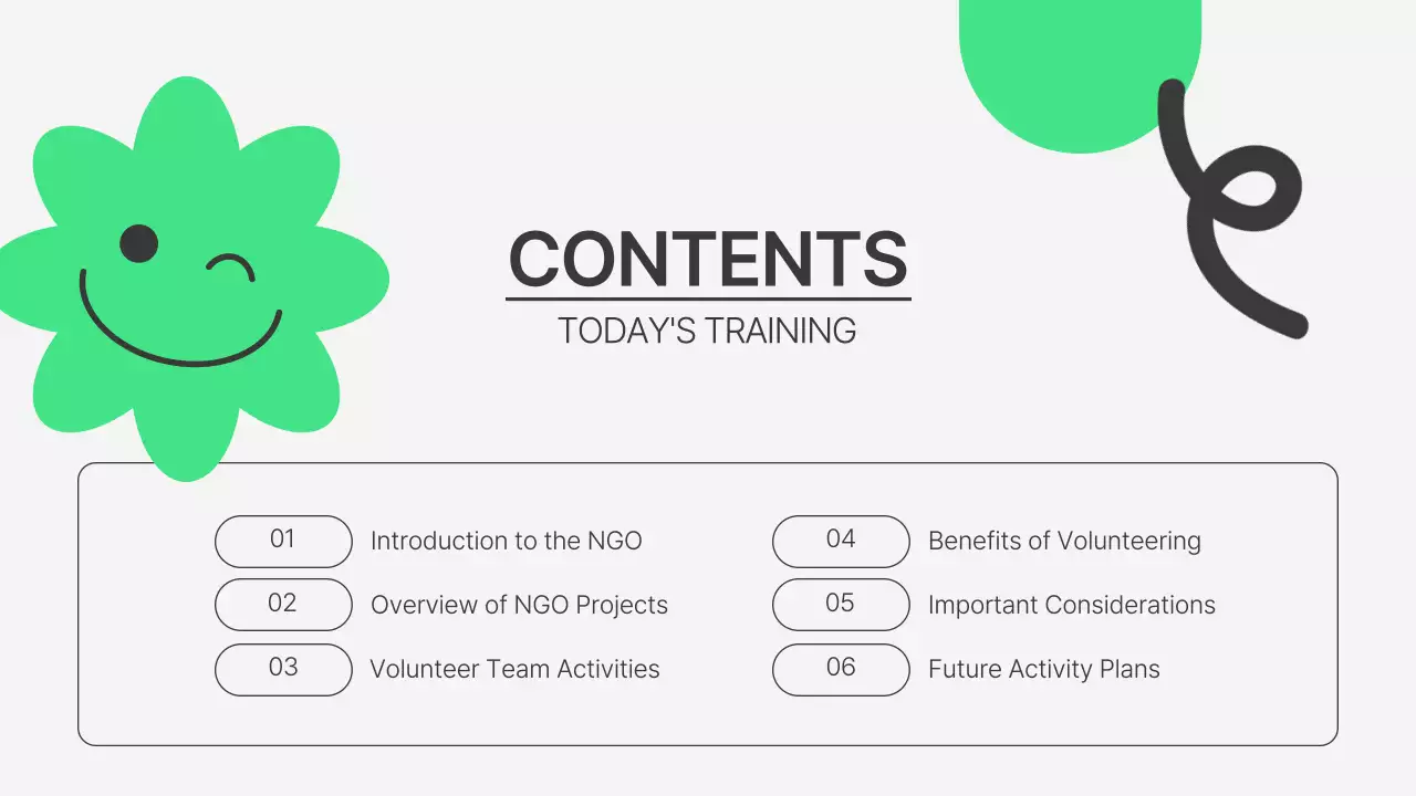 Green Simple Volunteering Announcement Presentation