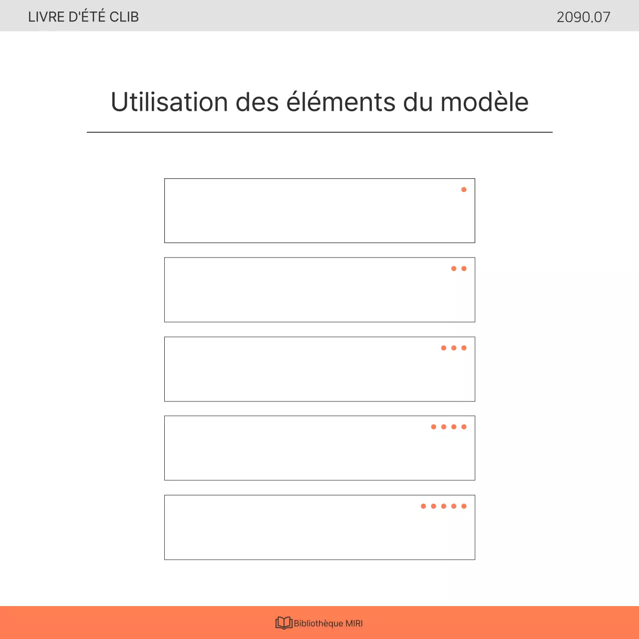 Promouvoir un programme de sensibilisation au club de lecture de la bibliothèque kitsch orange et blanc