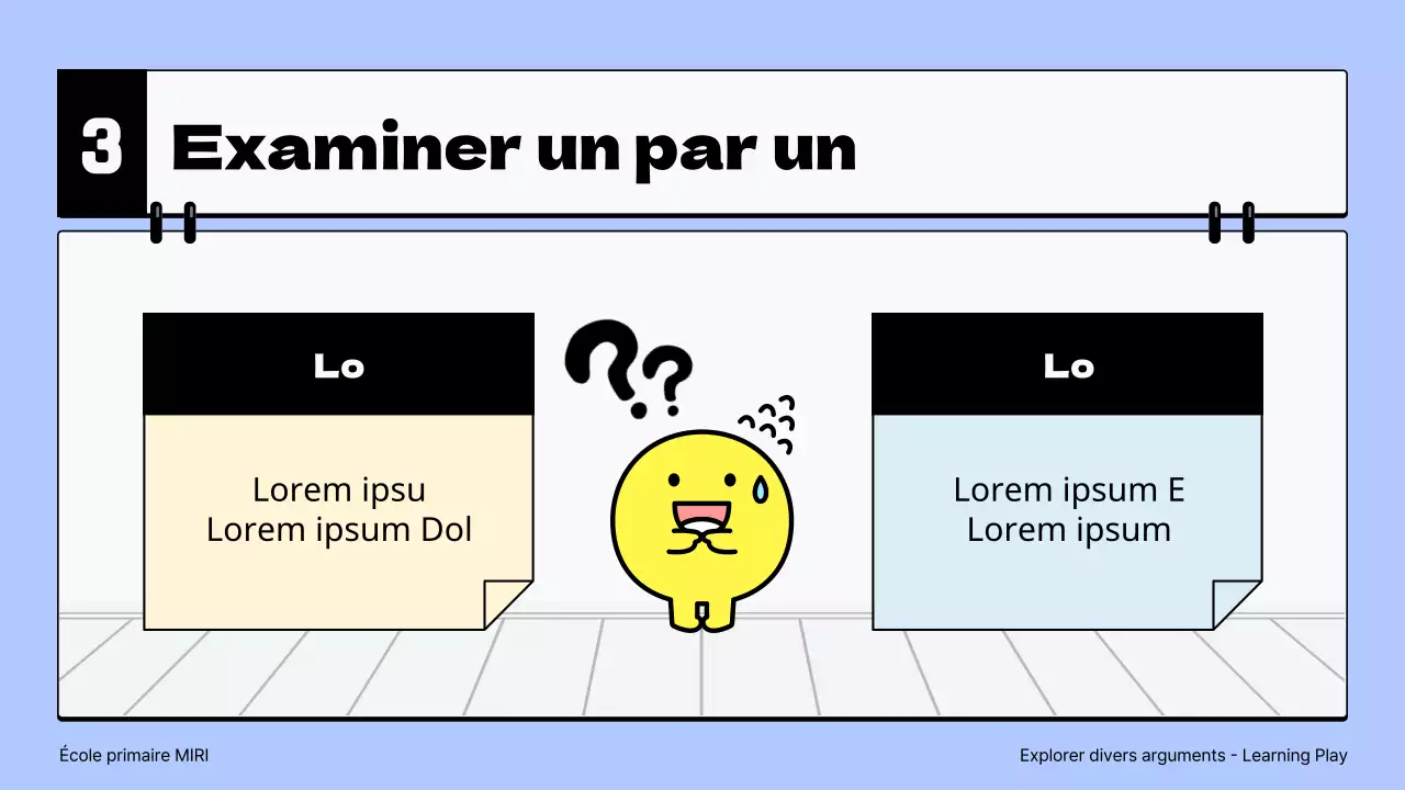Matériel simple pour l'enseignement des langues à l'école primaire, en bleu clair et jaune