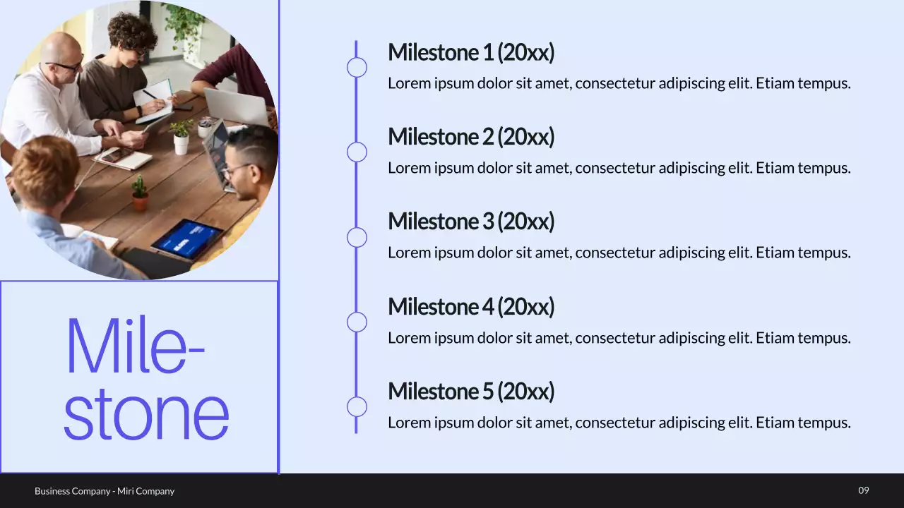 Blue Modern Business Profile Presentation