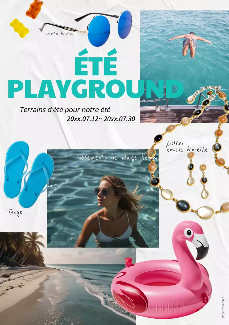 Promouvoir les maillots de bain d'été kitsch de Mint