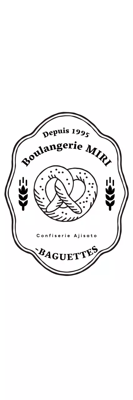 Logo rétro d'une pâtisserie