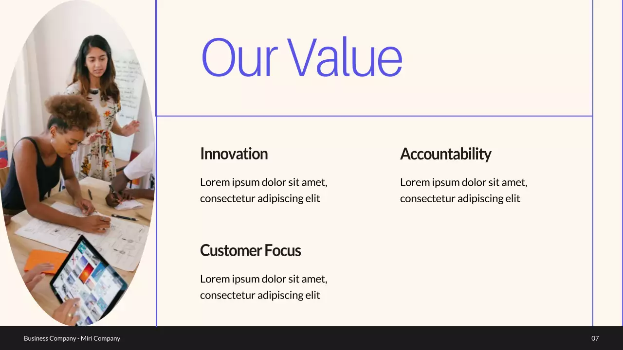 Blue Modern Business Profile Presentation