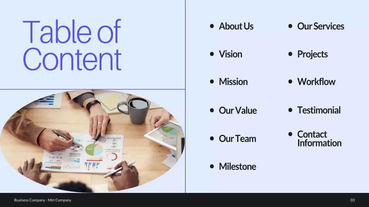 Blue Modern Business Profile Presentation