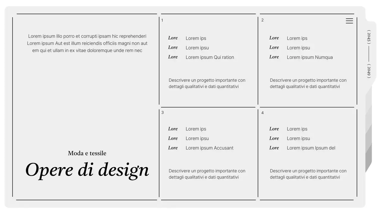 Cartella stampabile moderna in grigio e bianco