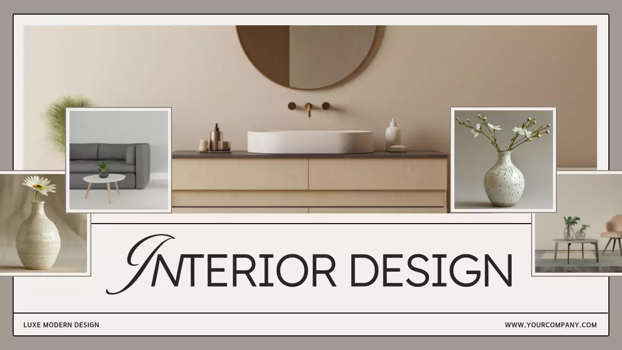 Beige Modern Interior Design Promotion Presentation