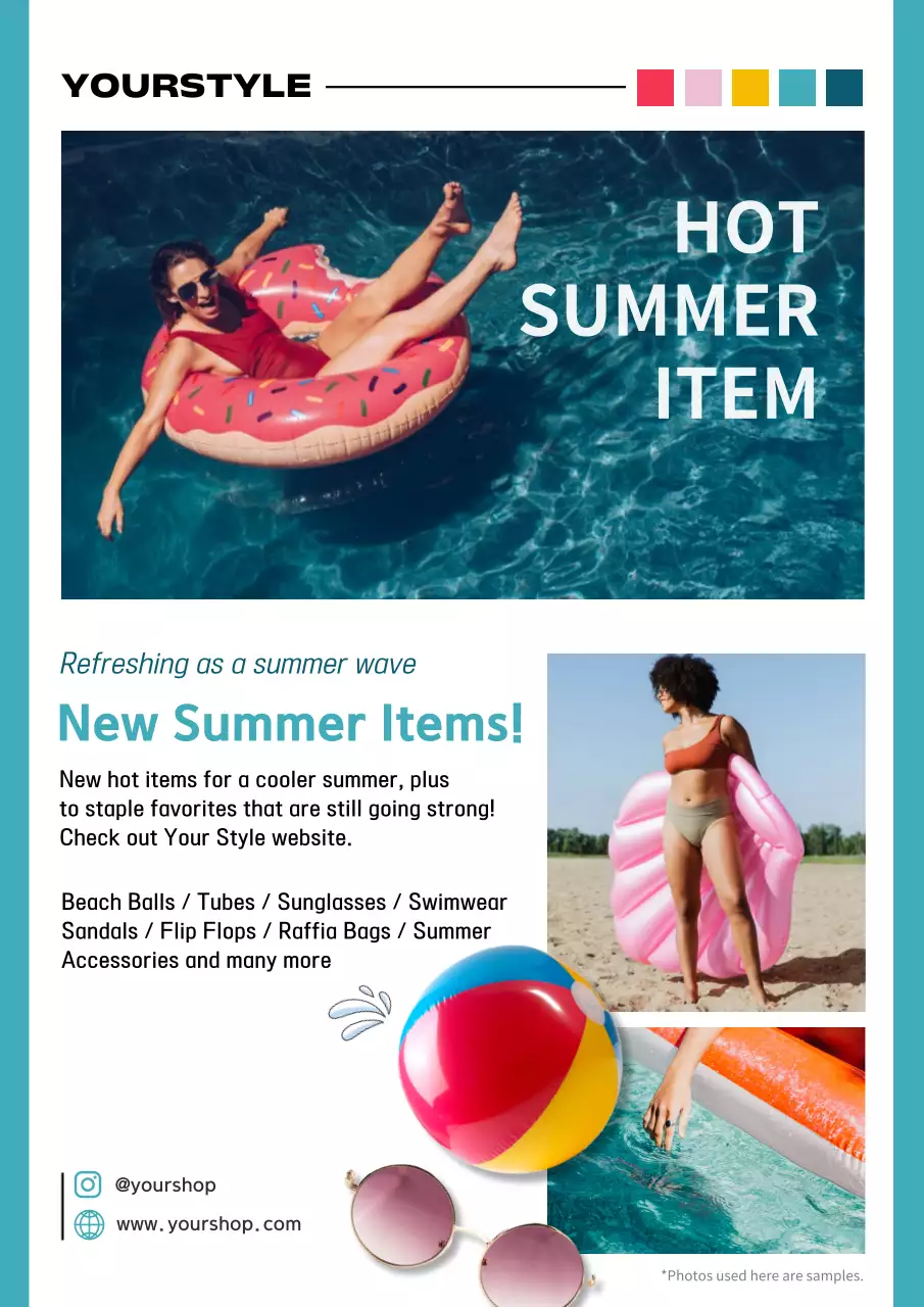 Promote Mint's kitschy summer swimwear