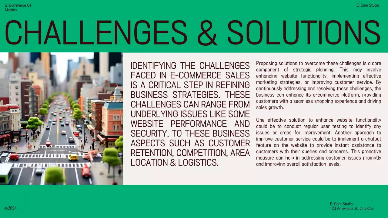 Orange Modern E-Commerce Plan Presentation