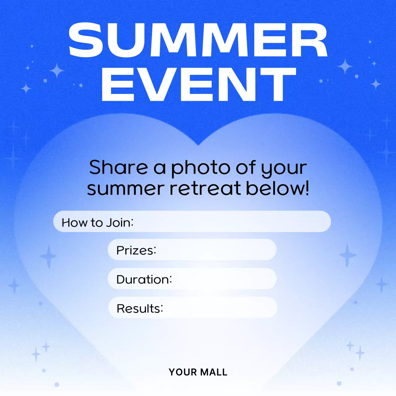 Blue Modern Event Announcement Social Media Post